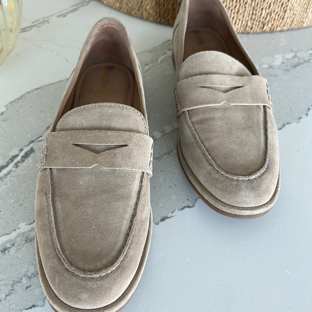 Sam Edelman Taupe Suede Loafers